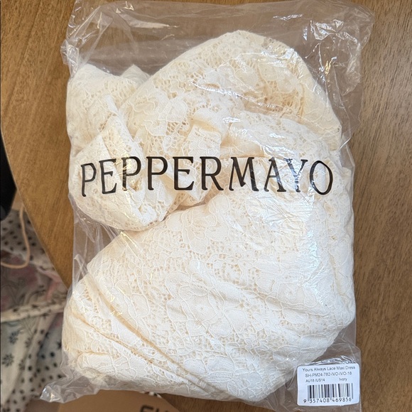 Peppermayo Cream Lace Off-Shoulder Dress - Picture 6 of 6